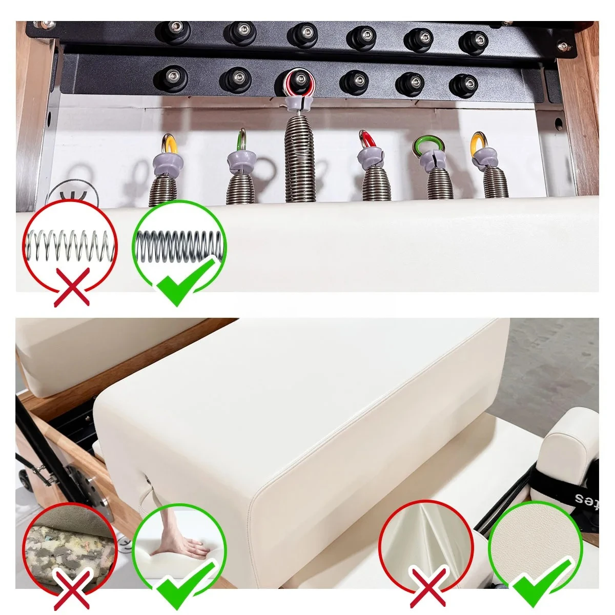 Studio Use Oak Wood Pilates Equipment Pilates Reformer Bed Fitness Gym Exercise Reformer Machine