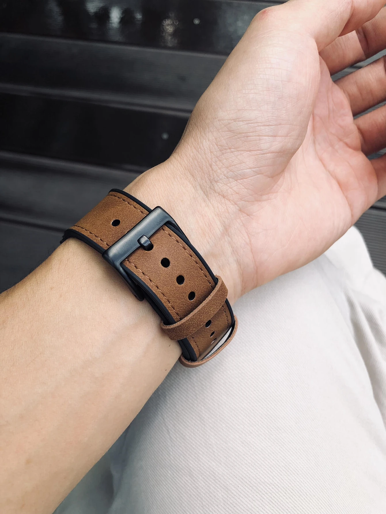 Boucle en cuir de Silicone Correa pour bracelet de montre Apple série 10/9/8/7/6/5/4/3/2/1 SE 38mm 40mm 41mm 42mm 44mm 45mm 46mm 49mm