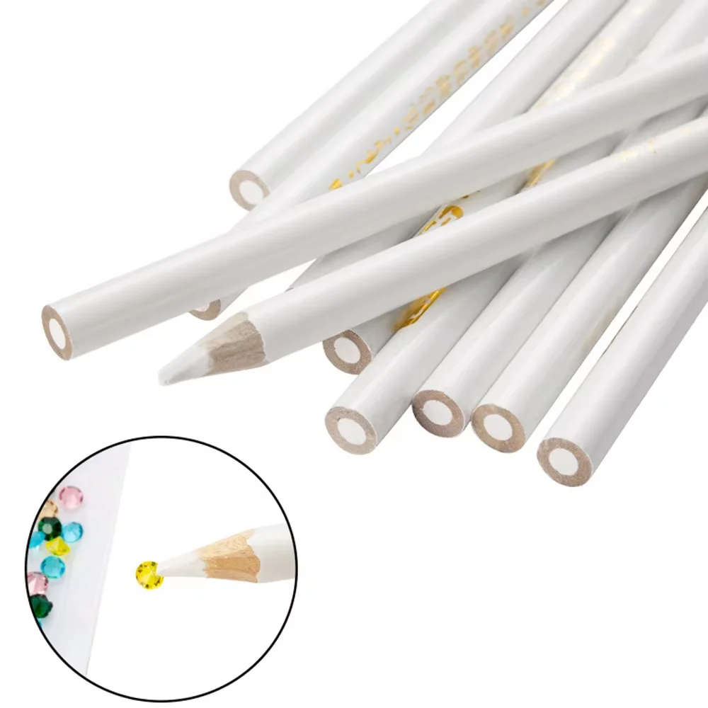 5/10Pcs Dot Drill Crayons Crystal Pick Up Pencil Nail Art Rhinestones Picking Up Tools DIY Clothes Beads Picker Diamond Pencil