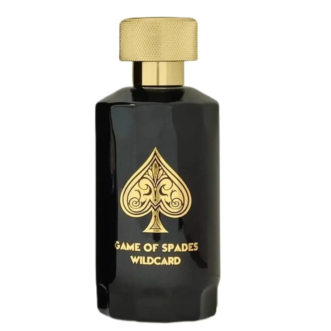 Jo Milano Game of Spades Wildcard Parfum 3,4 oz – Bold Amber Woody Parfum unisexe longue durée, cadeau de Noël