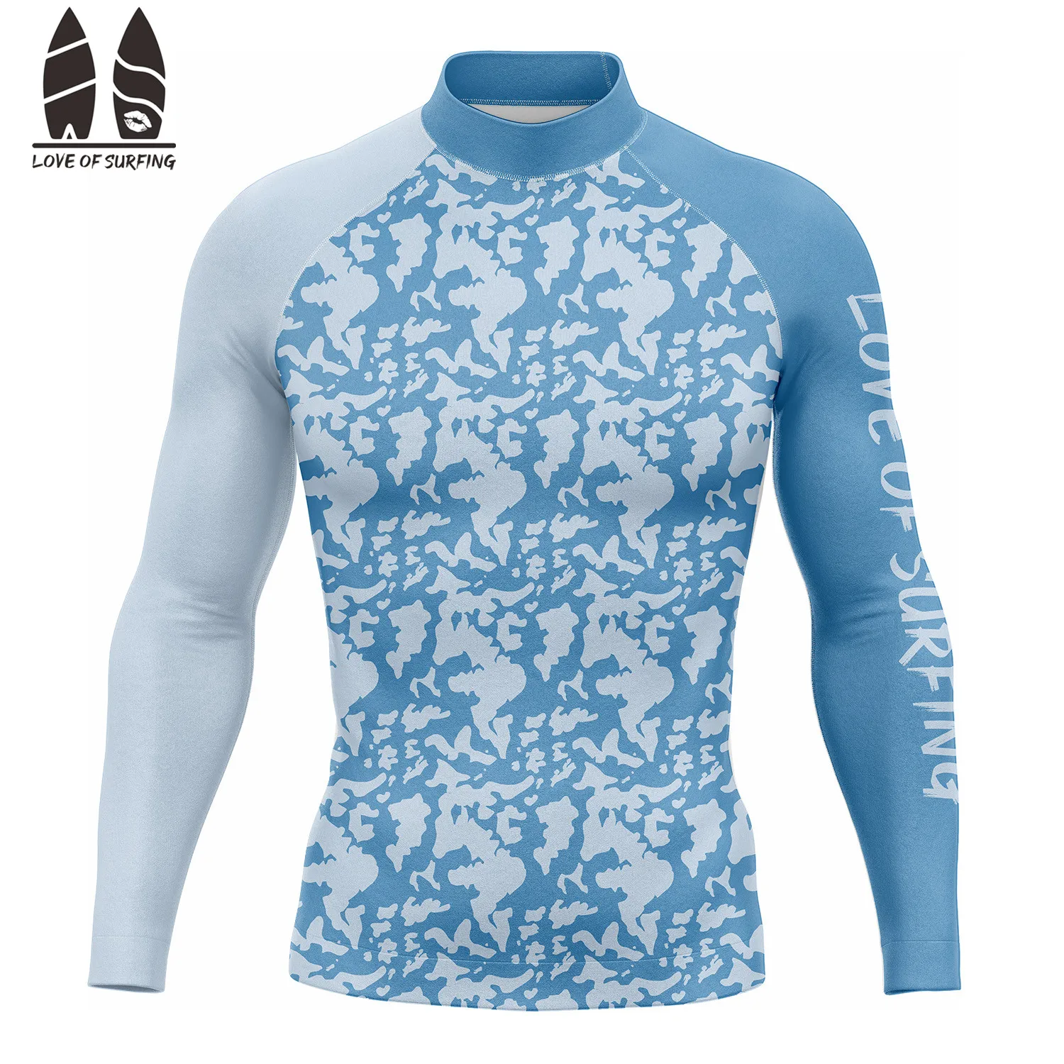 Pro Men's Long Sleeve Surfing Shirts Rash Guards UV Protection Beach Wear Swimming Clothing Performance Quick Dry Keep Warm Tops