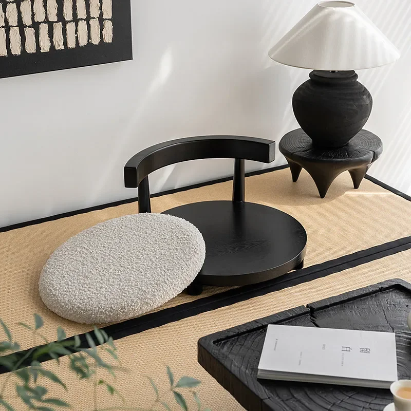 Runjia Home Solid wood tatami tea table Zen Japanese tea table Seat combination Modern simple bay window table