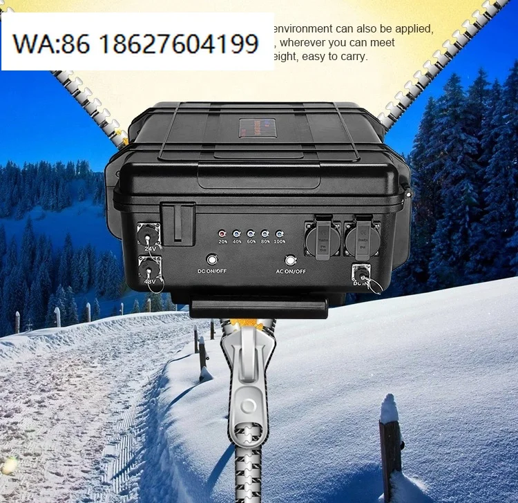 

3000W High Power Solar Portable Station, 110V 220V Pure Sine Wave, Car Charging Camping Jump Starter Generator