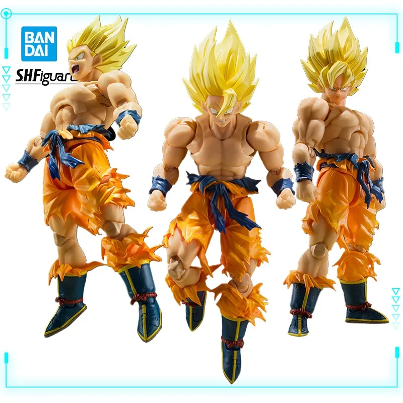 

Bandai Original Genuine Anime Dragon Ball Z Son Goku SSJ S.H.Figuarts Legendary Super Saiyan 14.5cm Model Action Figure Toy Gift