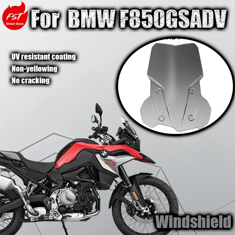 For BMW F850GS ADV windshield extension front spoiler and weatherproofing