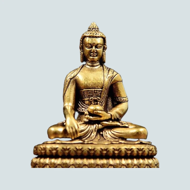 

TQH Ancient Bronze Ware Antiques Buddha Statues Blessings Tibetan Buddhas Guanyin Mother Bodhisattva Handicrafts Ornaments