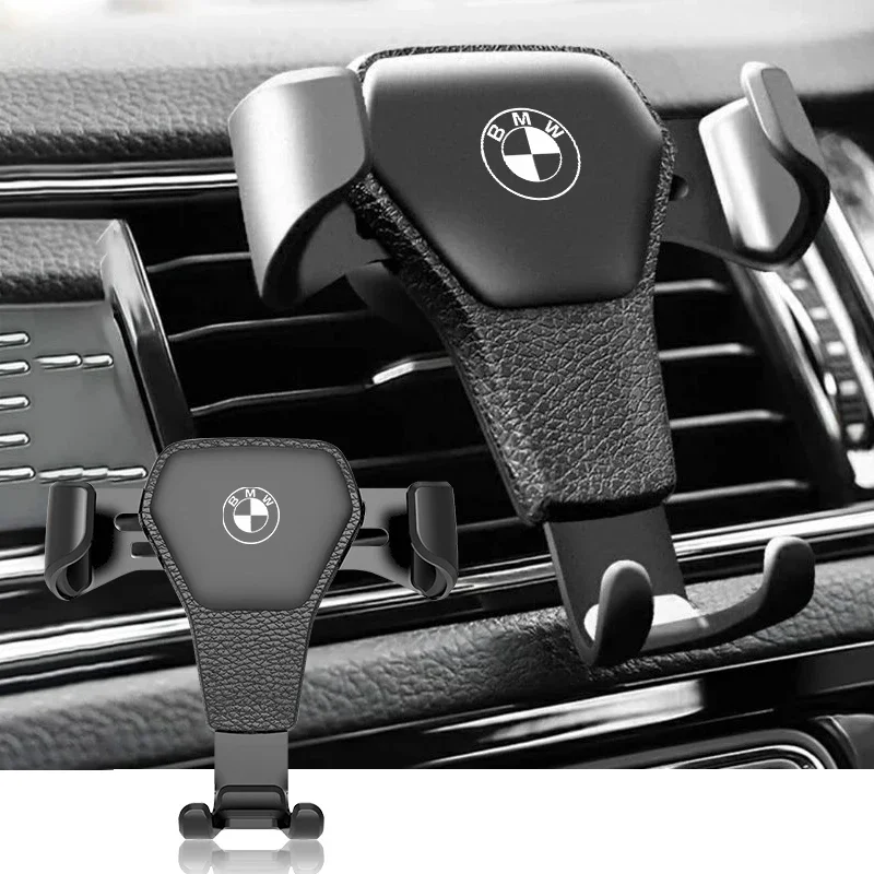 Car Badge Phone Holder Bracket Air Clip Mount Stand Accessories Vent GPS Navigation Mobile For BMW GT I4 I3 I8 X3 X4 E34 E46 Z4