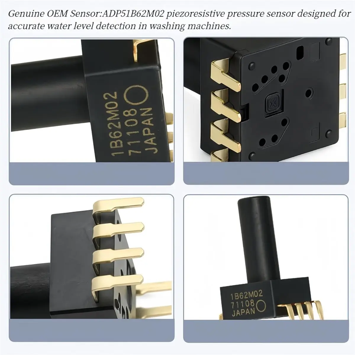 Sensor Piezoresistivo A79G para Lavadora, Reemplazo para la Placa de Control de Lavadora ADP51B62M02 1B62M02