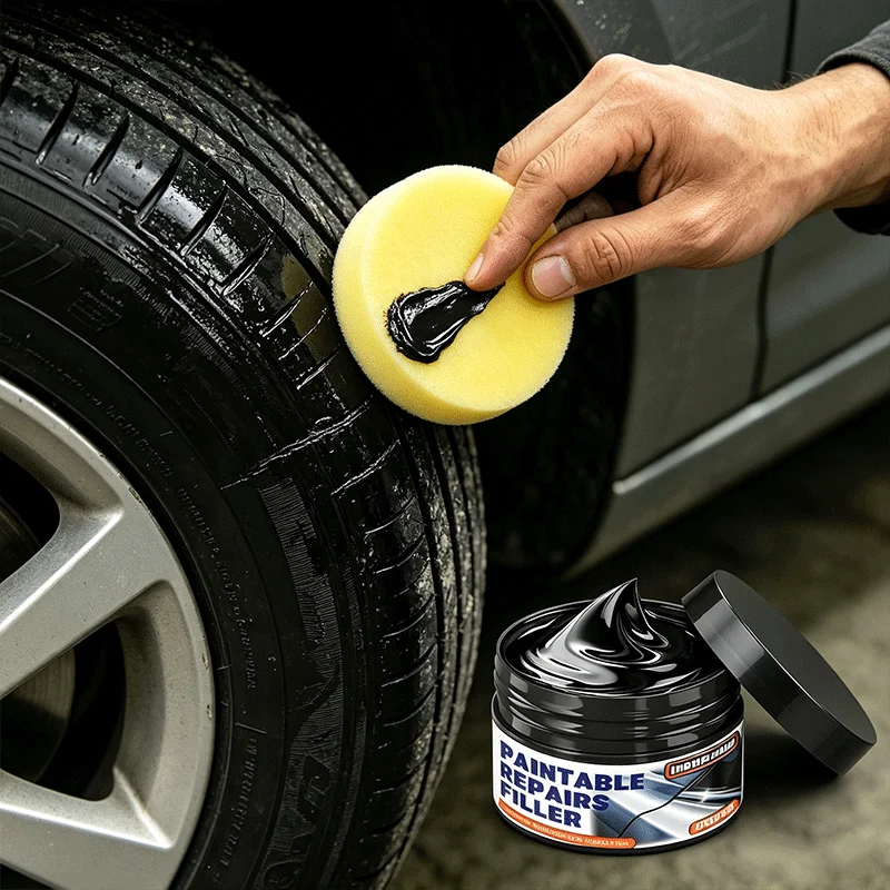 32G Paintable Repair Filler Long-Lasting Plastic Restorer for Car Tires & Parts Scratch Repair And Restoration