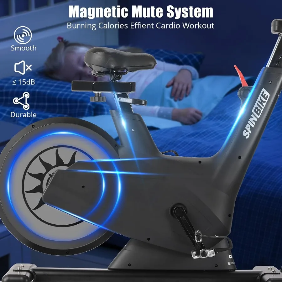 Self-Generating Exercise Bike, Magnetic Stationary Bike for Home