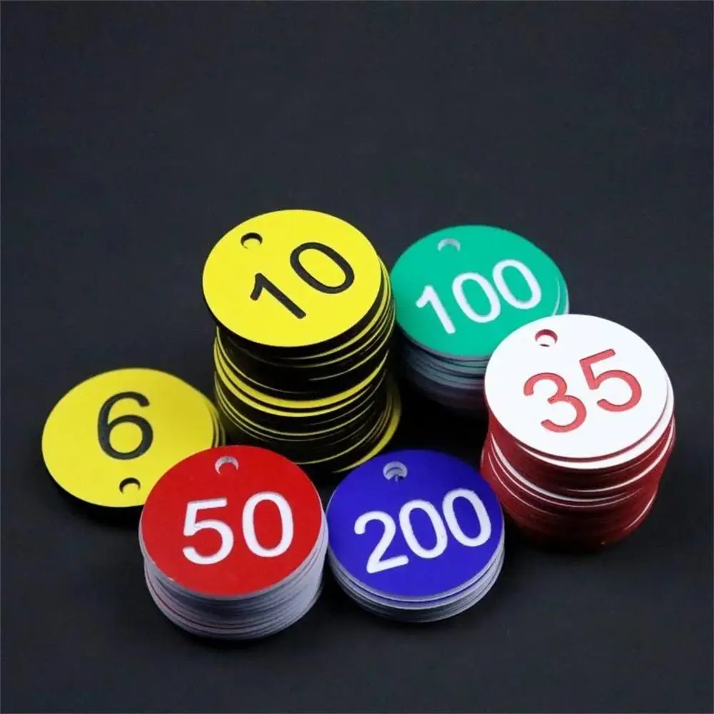 50 peças etiquetas redondas de número 1-50 chaveiro etiqueta de armário etiqueta de identificação gravada abs para roupas venda ao vivo decoração sinais de número