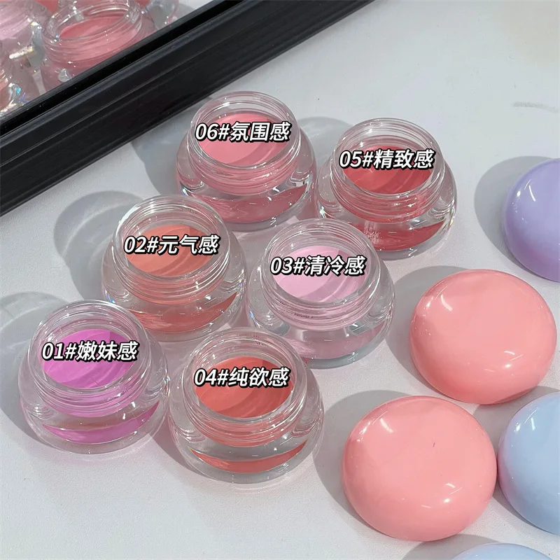 บลัชออนเนื้อครีมกำมะหยี่บางเบา สีพีชอ่อน ติดทนนาน ใช้ได้ทั้งแก้มและปาก เหมาะสำหรับนักเรียน