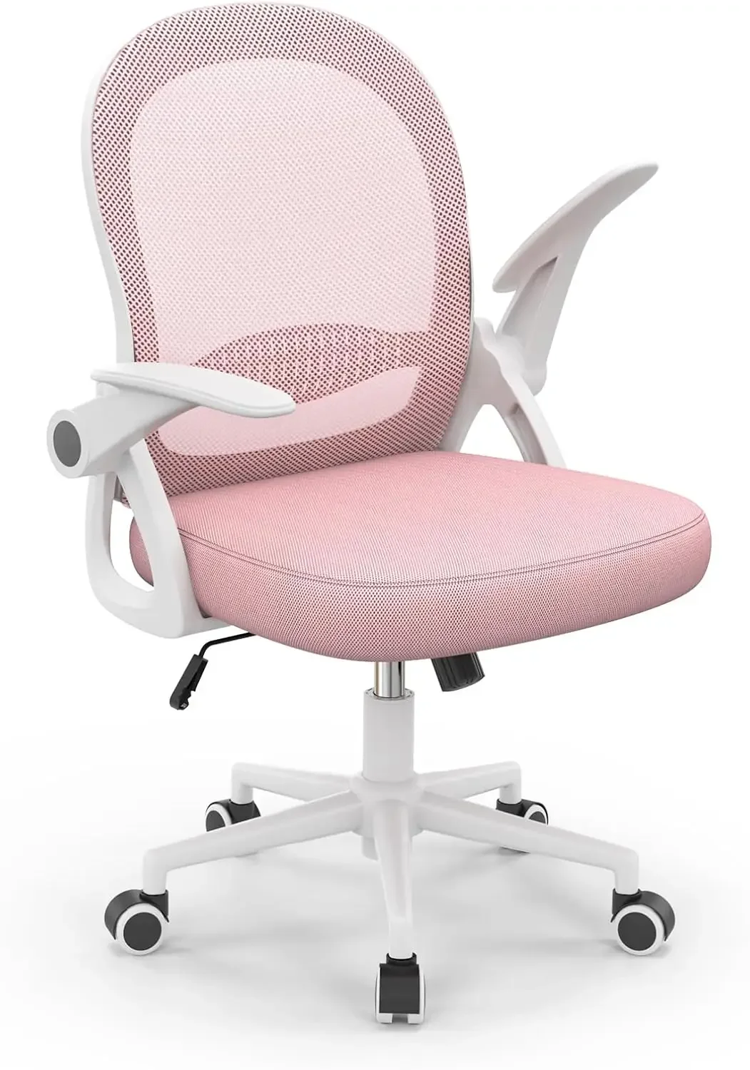 

Silla de Oficina, Silla de Escritorio Ergonómica con Malla Transpirable, Reposabrazos Abatibles, Silla para Ordenador de Altura