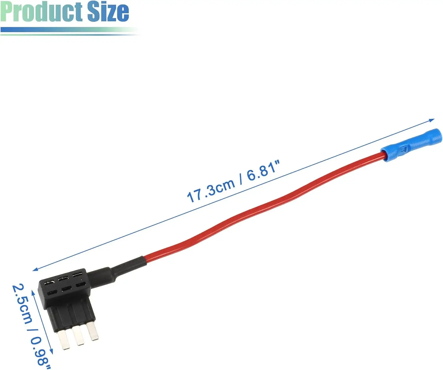 1 Set Universal 2pcs Car Fuse Tap Add a Circuit Adapter 12V with 2pcs 10A Micro3 ATL Blade Type Fuse