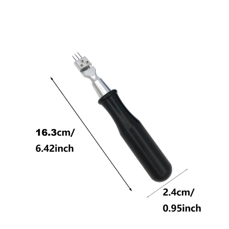 Complete Piano Tuning Tool Set Features Triangular Design Three Needle Comfortable Grip for Efficient Repair