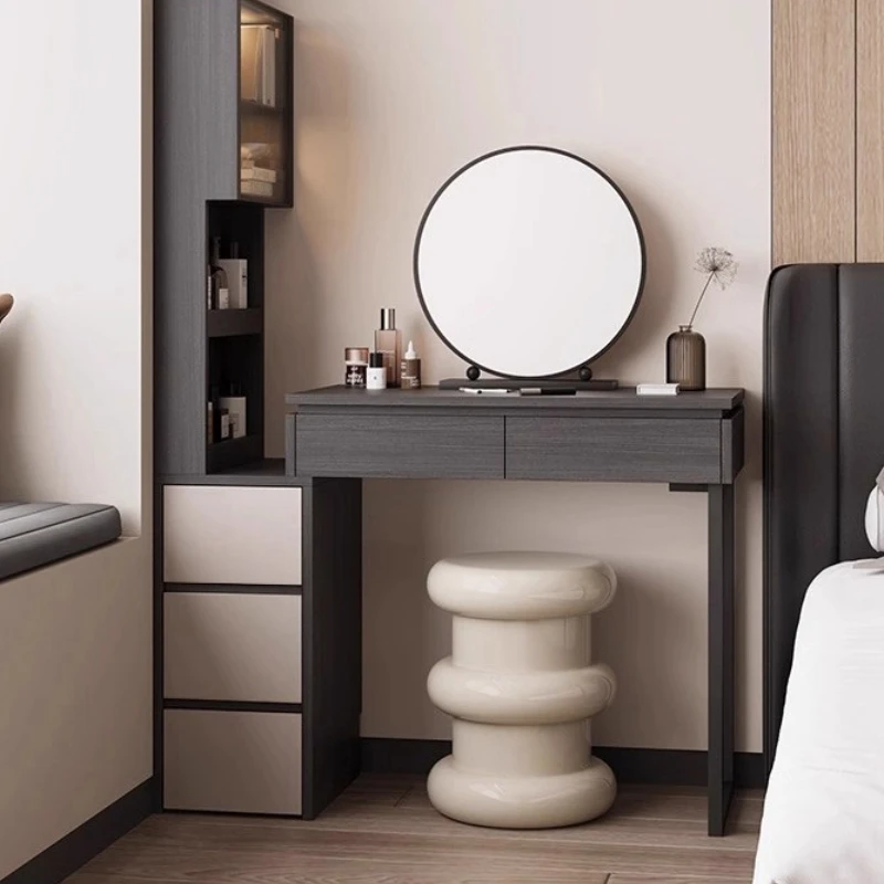 

Makeup Mirror Dressing Table Desk Cabinet Shelf Wood Jewelry Dressing Table Service Luxury Penteadeira Lounge Suite Furniture
