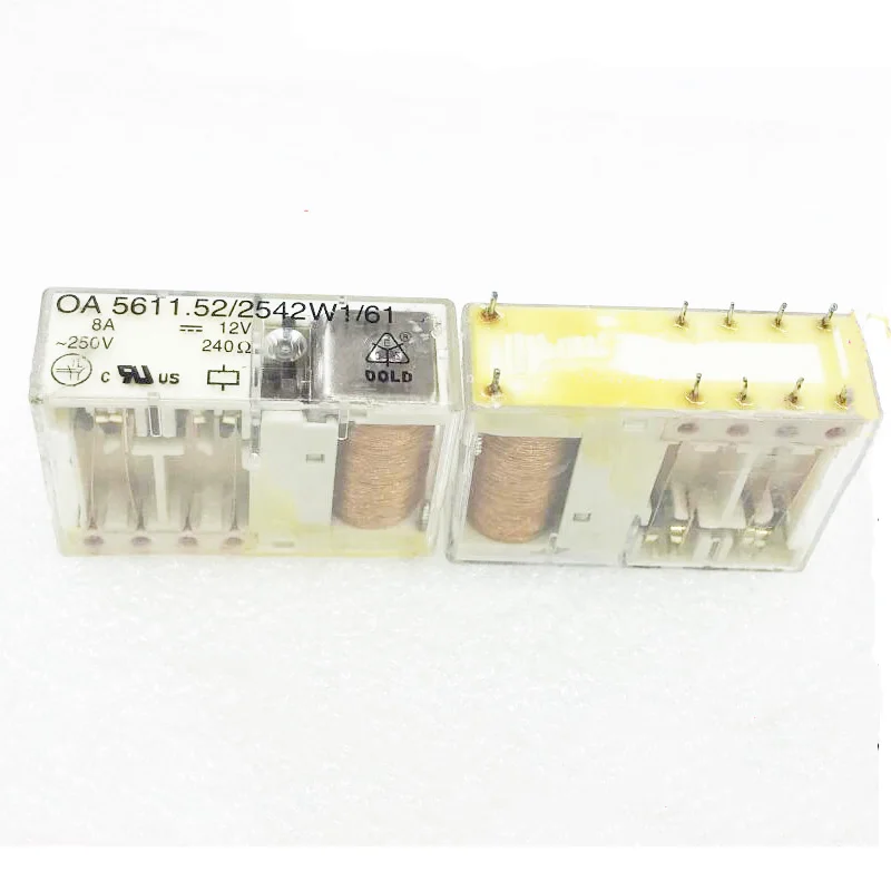 HOT OA 5611.52/2542W1/61 OA 5611.52/2542W1/61 12VDC DC12V 12V 8A relay 10PIN