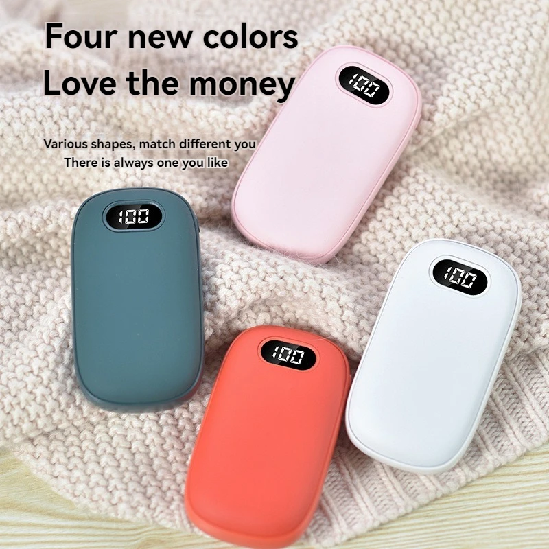 

Грелка для рук Power Bank 2в1 USB перезаряжаемая зимняя мини-грелка для рук электрический обогреватель карманная грелка высокой емкости подарок на Хэллоуин