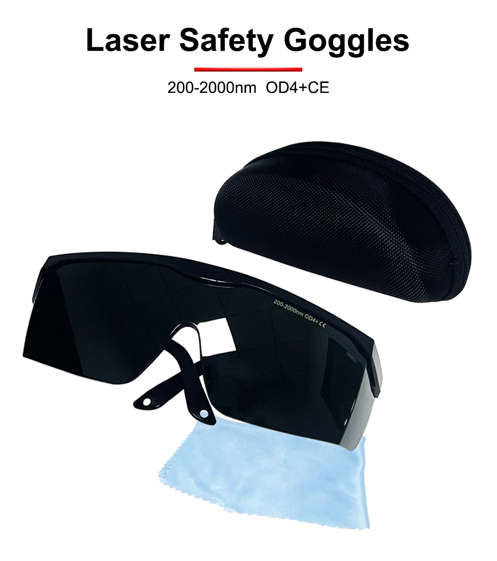 HUNST Infrarot-Ultraviolett-Laserschutzbrille Laserbearbeitungs-Schutzbrille 200-2000nm OD4+CE Schutzbrille – Detail 1