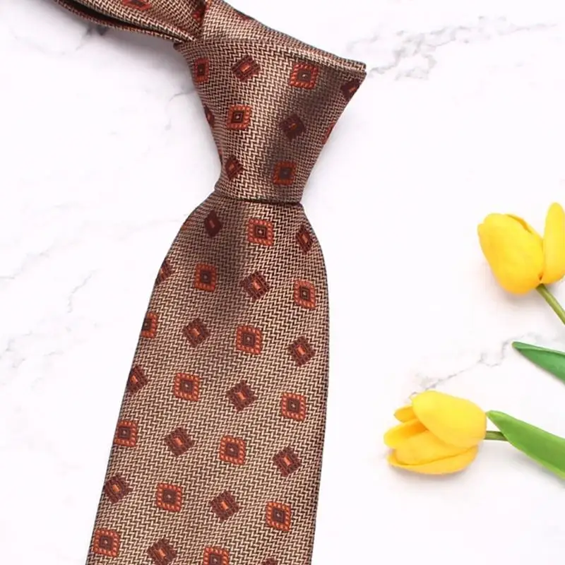 High Quality Polyester Tie Adjustable Length Necktie Men's Fashionable Tie for Business Attires and Special Occasion