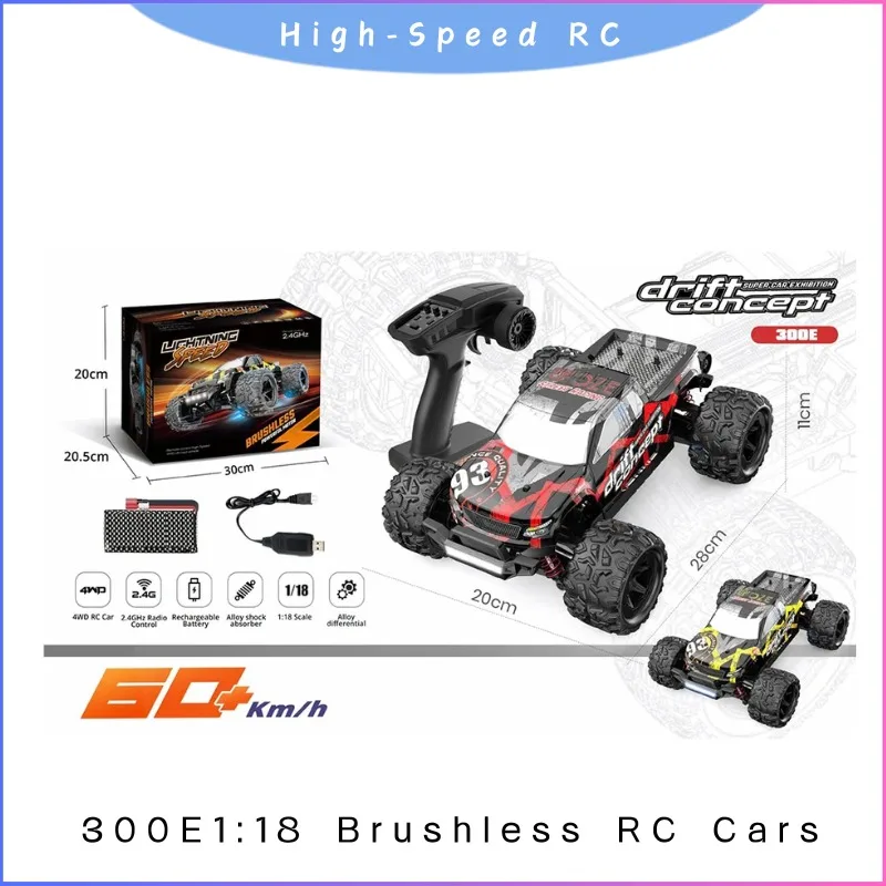 

1:18 Scale 4WD RC Buggy, 2.4G High Speed Off-Road Electric Car for Professional Racing and All Terrain Bashing