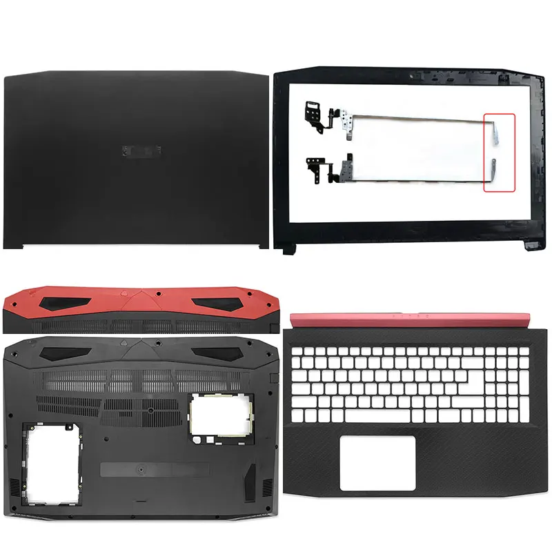

Новинка для Acer Nitro 5 AN515-42 AN515-41 AN515-51 AN515-52 AN515-53, задняя крышка ЖК-дисплея для ноутбука, передняя панель, петли, упор для рук, нижняя часть корпуса