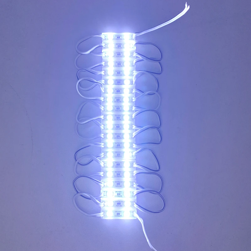 20pcs mini 2835 led module DC12V 26*7mm 0.6W 2led  module light Outdoor waterproof module  Advertising Light Sign Backlight