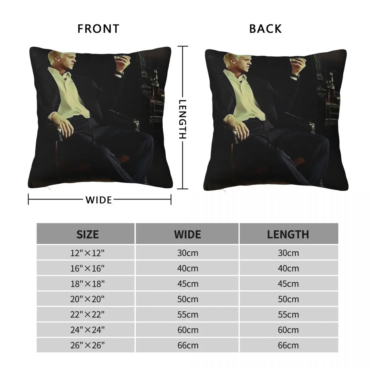 Tom Felton Pillowcase Polyester Linen Velvet Pattern Zip Decor Pillow Case Bed Cushion Case