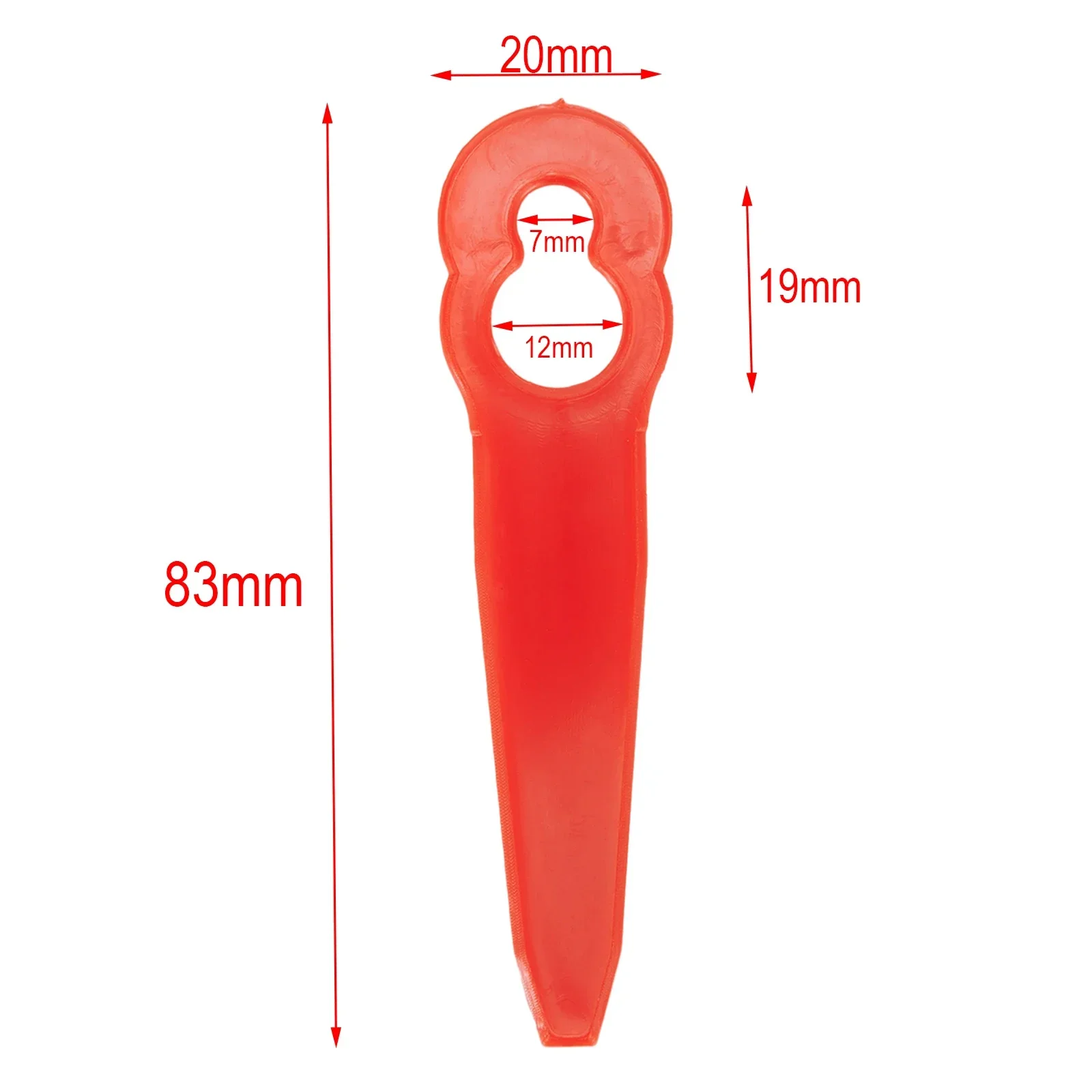 

Brand New Plastic Blades Set Grass Grass Trimmer Plastic Red Replace Trimmer 40pcs/Set 83MM Length Accessories