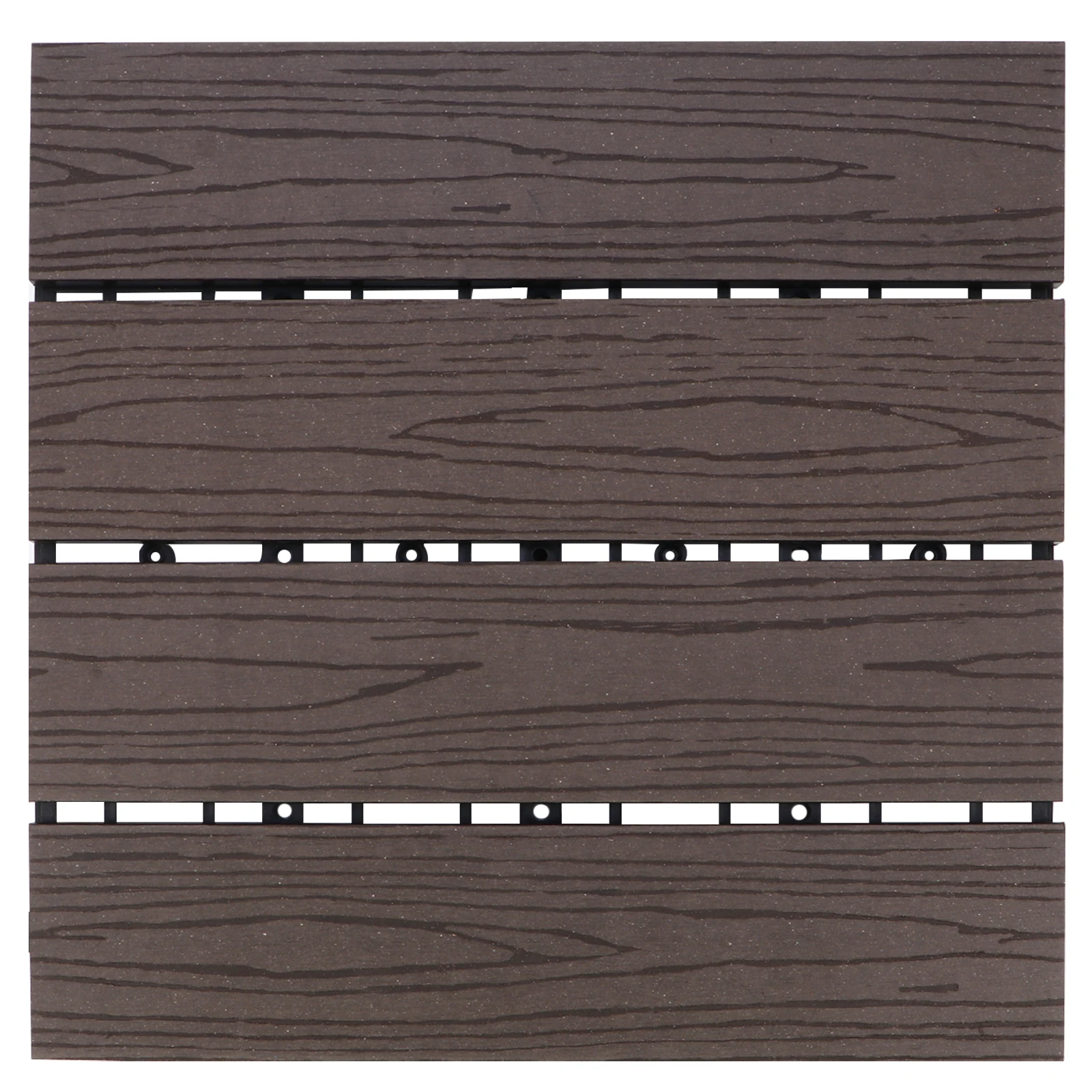 

1pc Waterproof Wood Plastic Splicing Floor Durable Interlocking Garden Patio Deck Tiles Corrosion Resistant Easy Install Outdoor