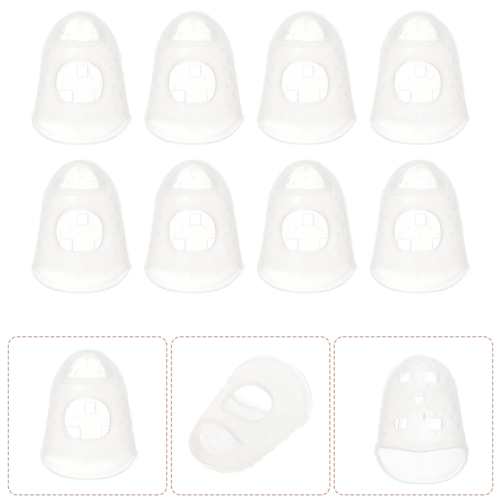 40Pcs Guitar Fingertip Protectors Silicone Comfortable Finger Guards for Ukulele Electric Guitar Flexibility Improvement
