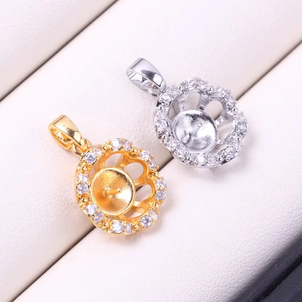 

5pcs Pendant Clasp Bail Connector Copper Plated 18K Gold Pendant Settings Jewelry Findings Parts Fittings Connection Accessories
