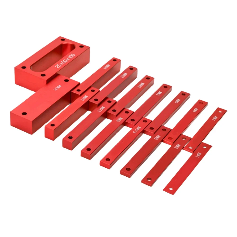 DIY Projects Height Measurement Tool Gauge Block For Woodworking Projects 16-Piece Set Accurate Height Adjustments