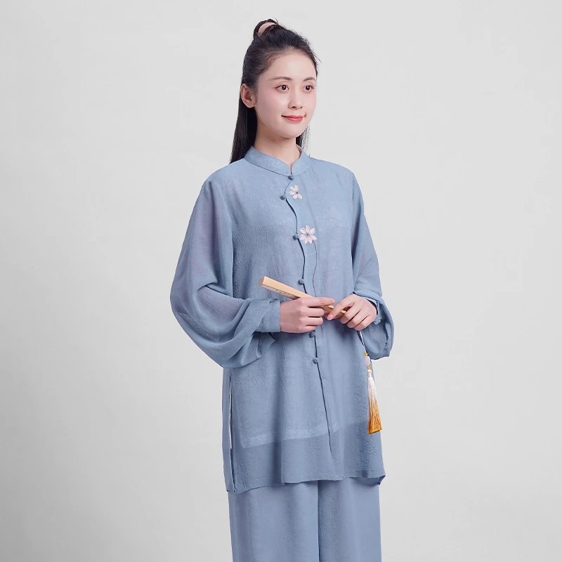 Tai Chi Kung Fu Suit Chinese Traditional Martial Arts Uniform for Women and Men Fluid Drape Breathable & Comfortable