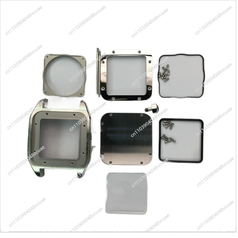 For Replacement Stainless Steel Watch Case Full Set of Steel Case Accessories, Suitable for 2824 Watch Case