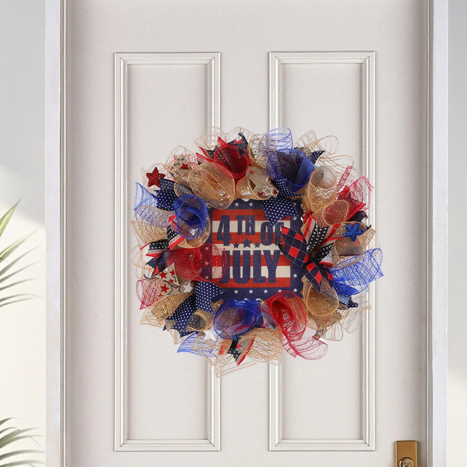 

Patriotic Wreath Independence Day Wreath for Party Festival Decoration
