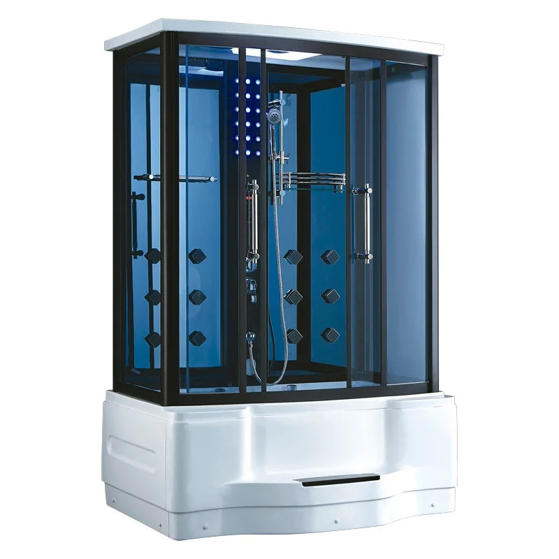 

1400X900X2150mm Luxury Bathroom Steam Shower Enclosure Computer Control Wet Sauna Room 7081A