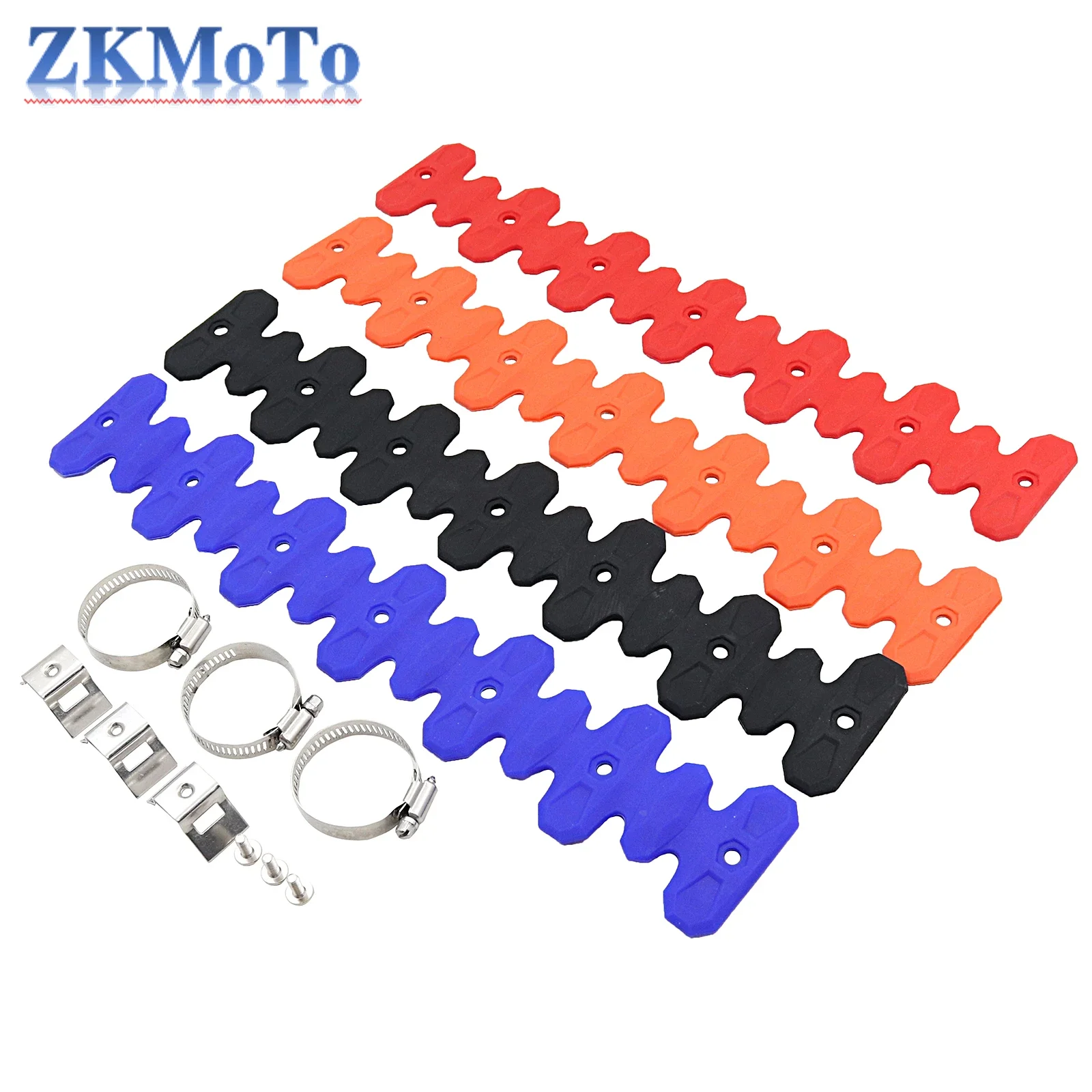 Motorcycle 220mm 400mm Exhaust Head Pipe Muffler Heat Shield Cover Guard For Beta RR 350 390 430 480 4T KTM EXCF SXF SMR 250 350
