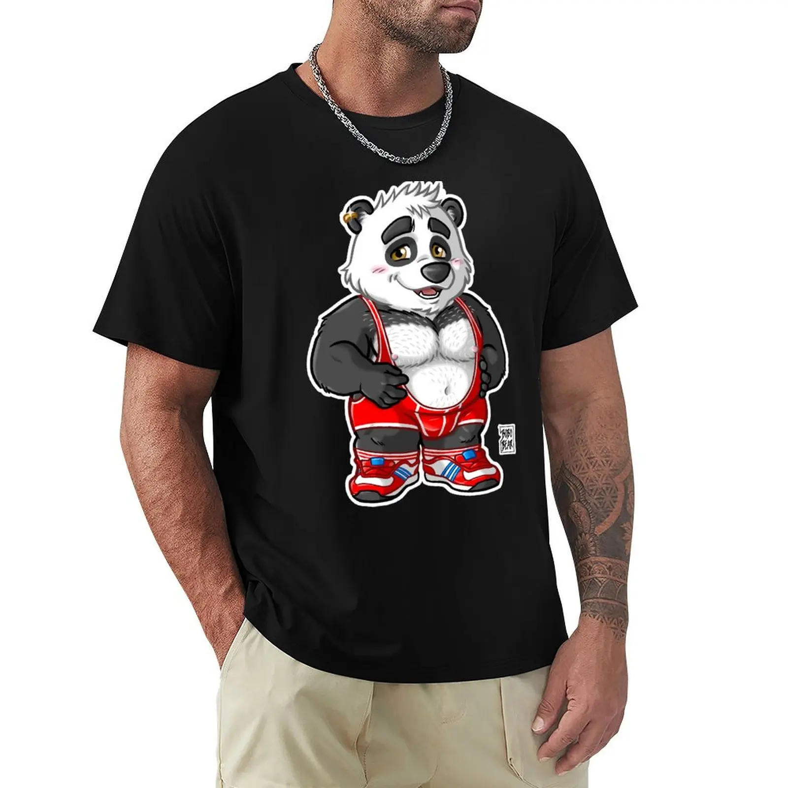 

CHUNKY PANDA - BEARZOO SERIES T-Shirt Luxury man summer 2025 oversized vintage t shirt men