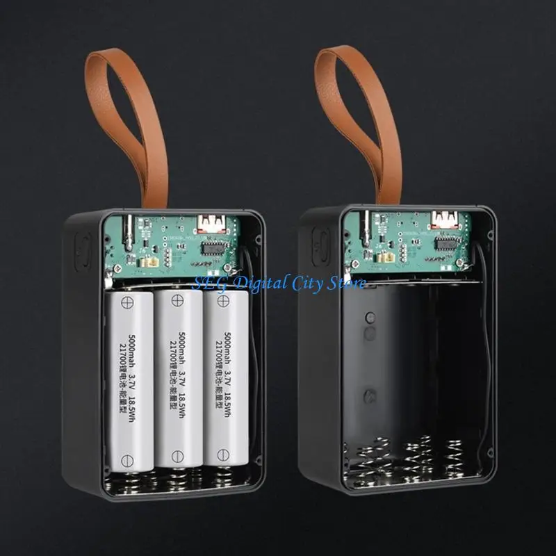 

U75B 21700 Battery DIY Power Backup Set With LED Camping Light And Fast Charging