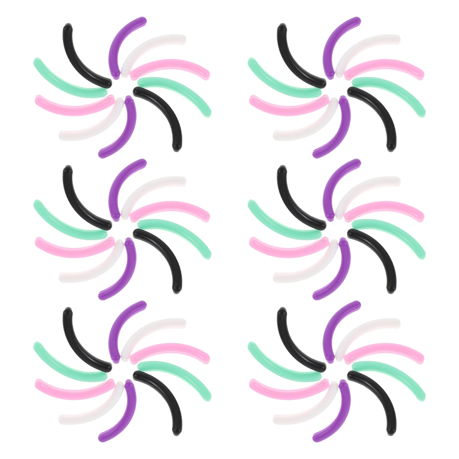 

48Pcs Silicone Eyelash Curler Replacement Pads Soft Rubber Lash Curlers Universal Elastic Curling Tool for Makeup Lash Refills