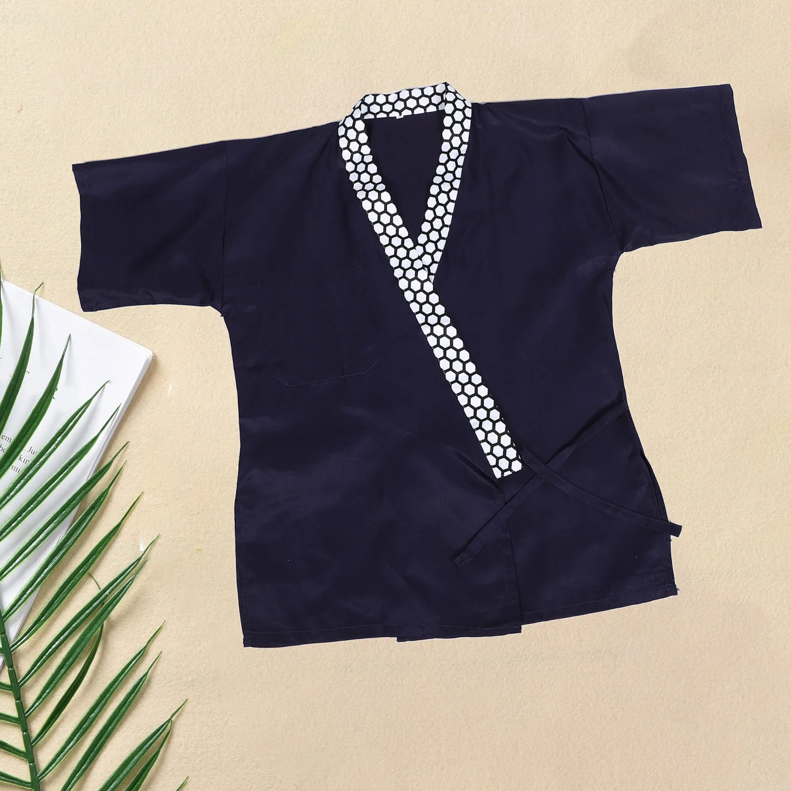 

Japanese Kimono Jacket Coat Traditional Japanese Style Workwear for Restaurants Durable Breathable