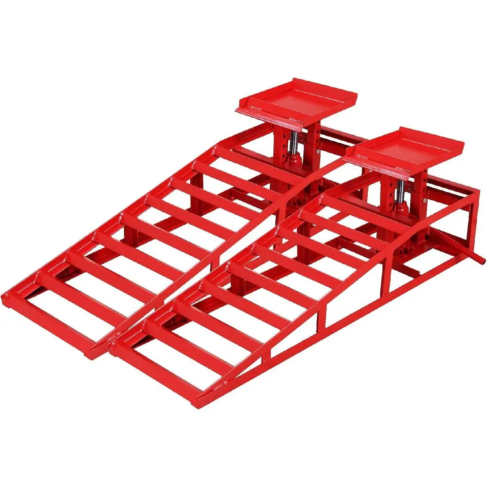 

Низкопрофильные усиленные гидравлические подъемники-рампы (2 шт.) для автосервиса и ремонта