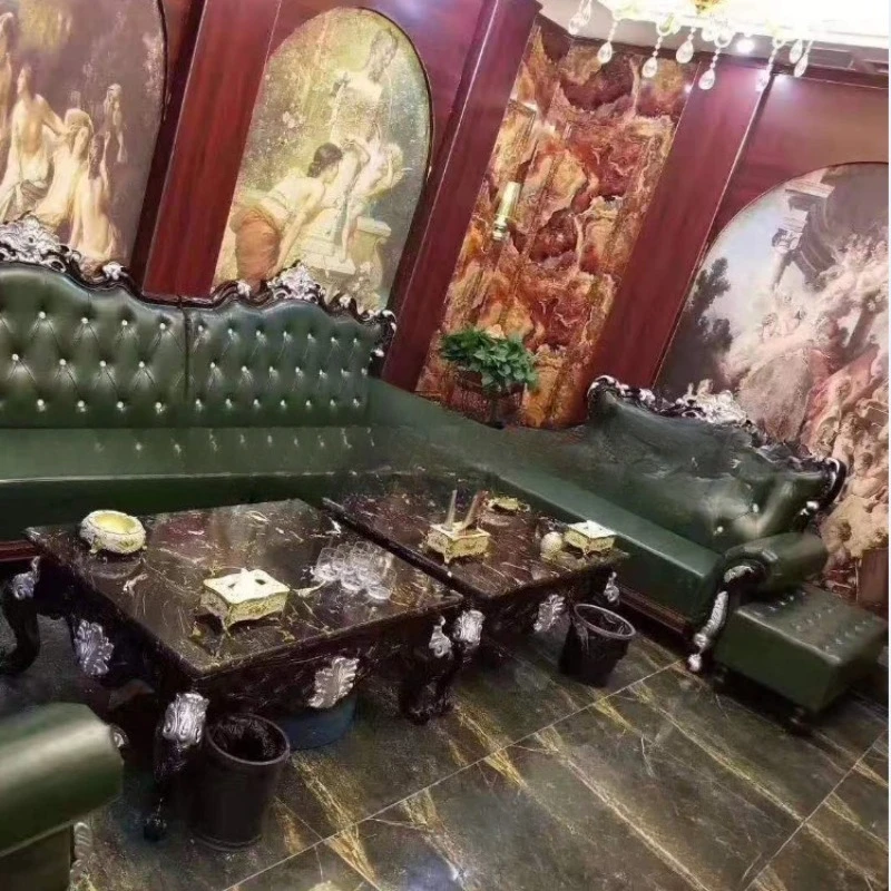 Manufacturer produces European bar KTV corner sofa booth leisure box nightclub KTV sofa