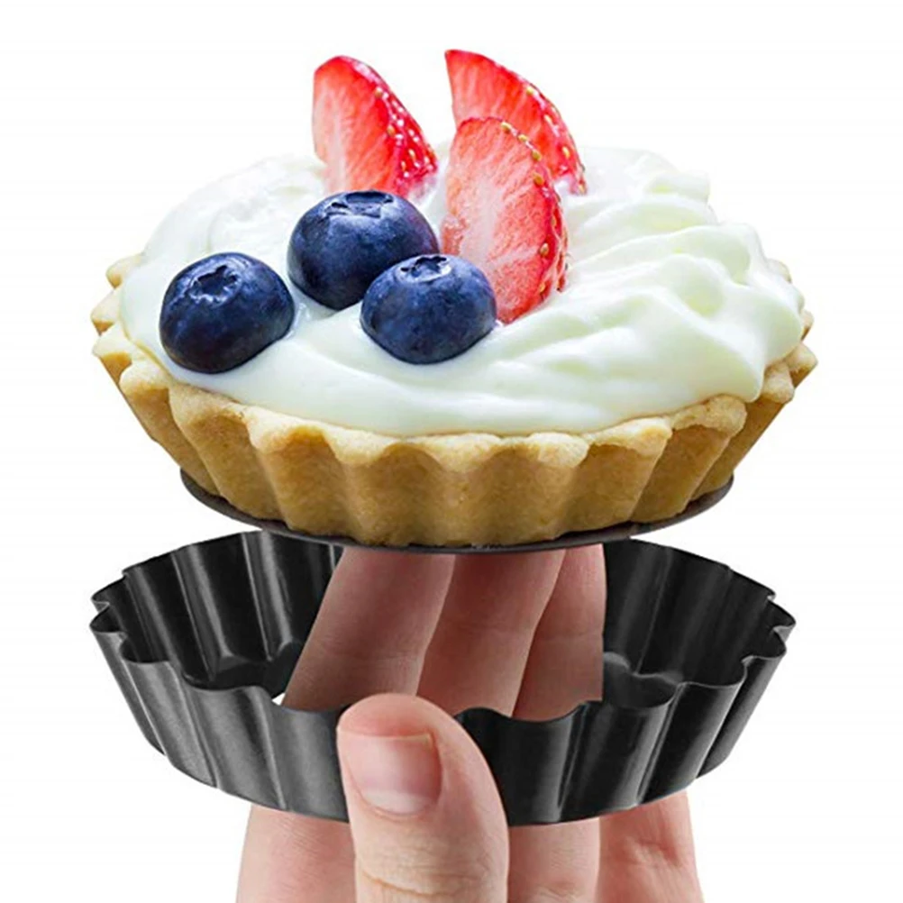 

6pcs Pan Molds Carbon Diy Cake Supply Steel Bakeware Kitchen Dessert Bread Baking Tools DIY Supplies Sturdy
