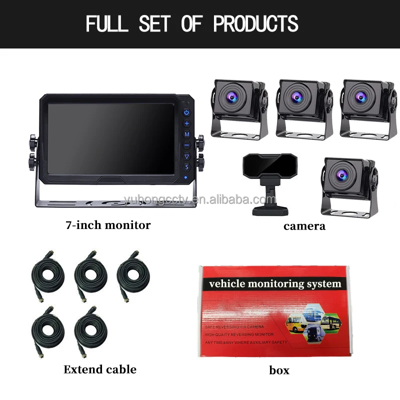 7  Inch Truck BSD Blind Spot Detection System DSM Safety Driving Monitoring System