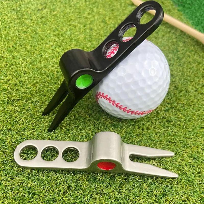 Divot Tool And Ball Marker Repair Divit Golf Tool Metal Green Tool For Golf Divot Repair Groove Cleaner Golf Accessories Gifts