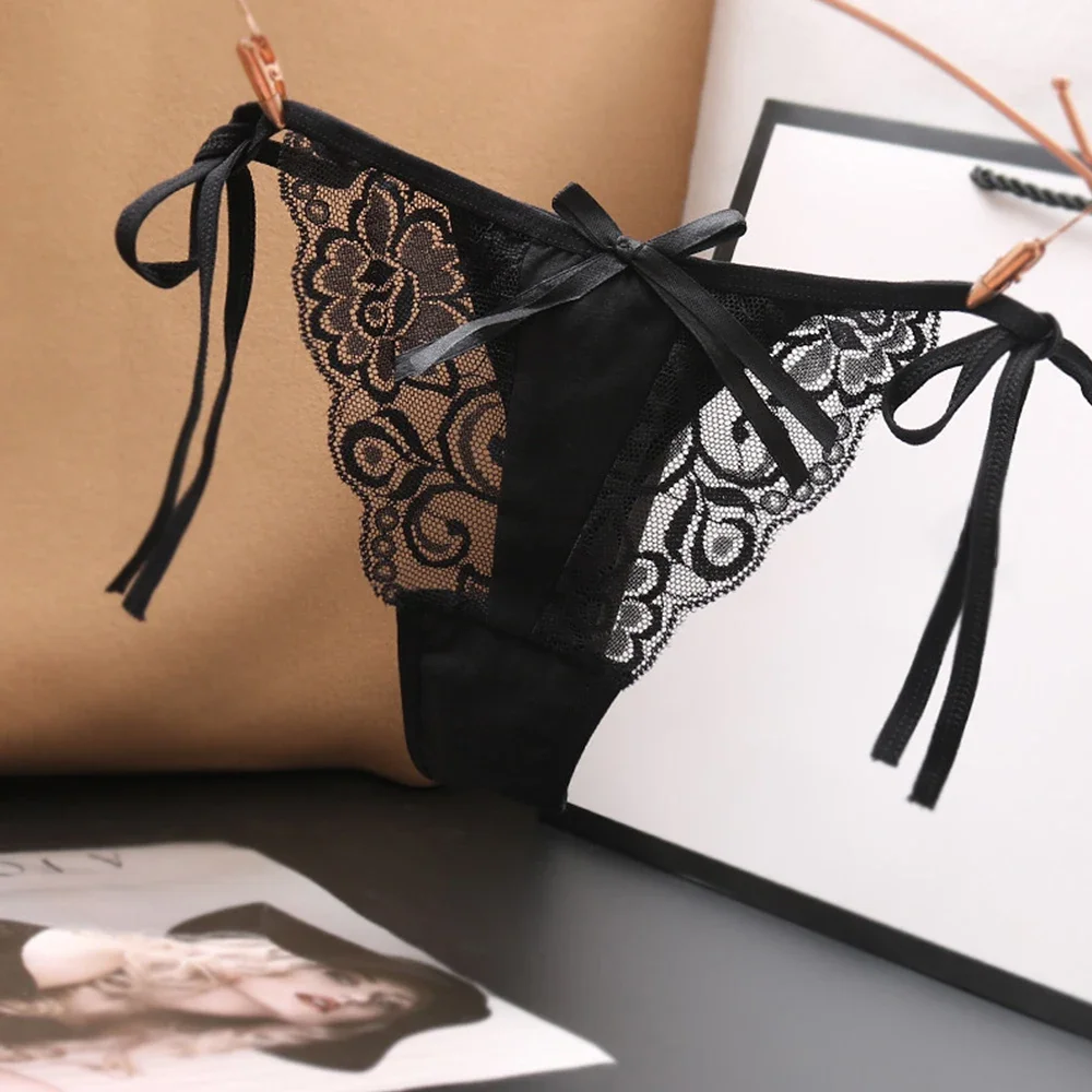 Underpants Panty Underpant Knickers Women's Sexy Lace G String Thongs Underwear Panties with Breathable Fabric