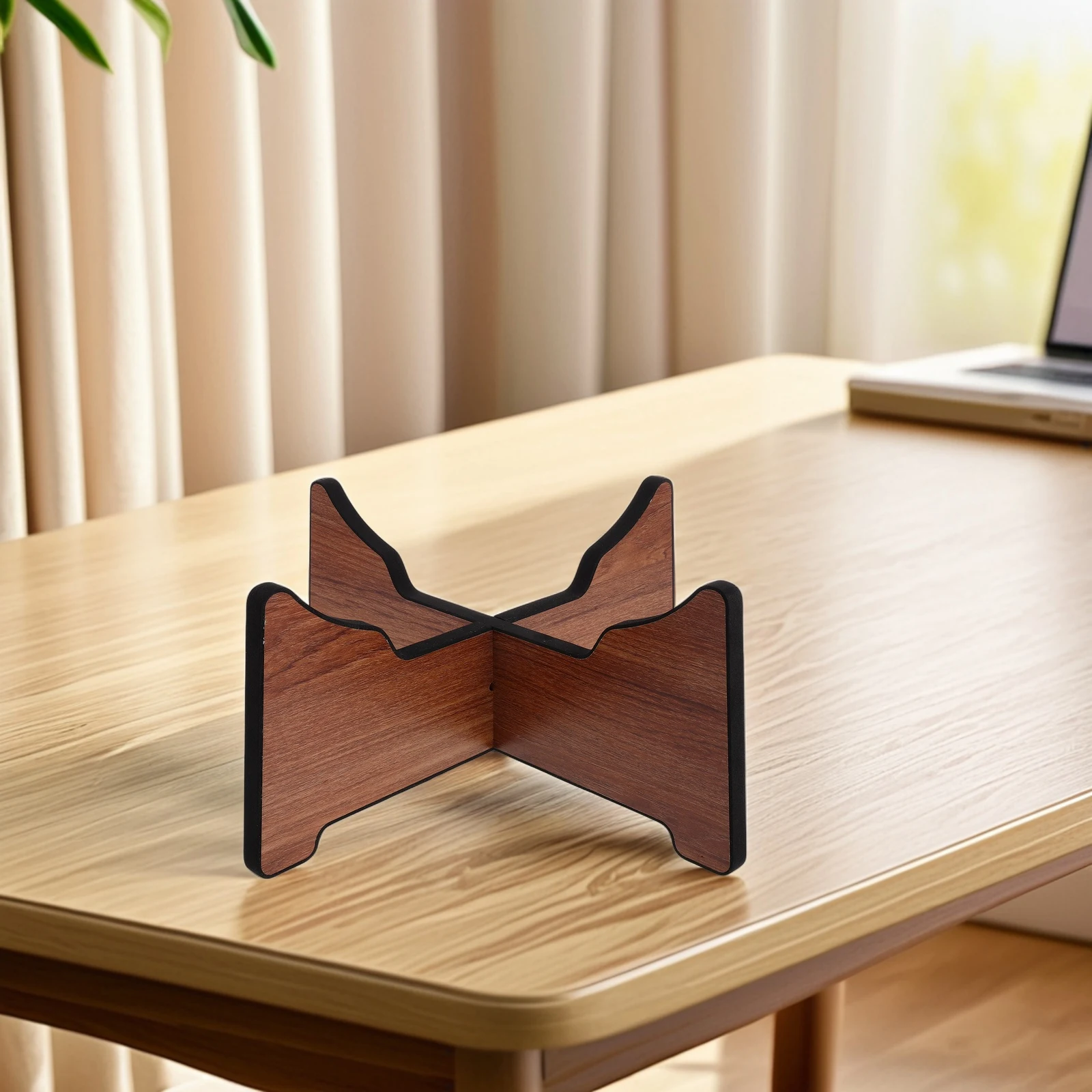 

Ethereal Drum Stand Decorative Display Holder Rack Hand Plate Wooden Coffee Support