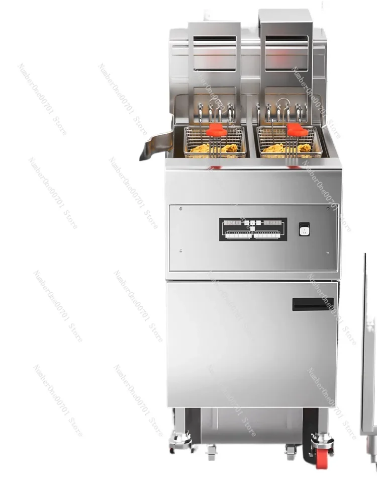 

Vertical Automatic Lifting Frying Pan Ribbon Heater Oil Filter Large Capacity Fried Chicken Hamburger Shop Fried Machine
